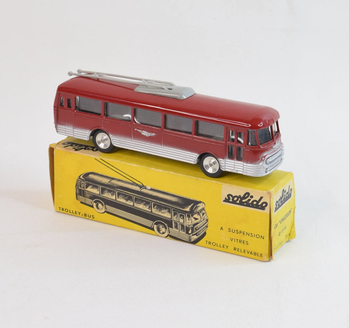 Solido 120 Car Chausson Trolley Bus Virtually Mint/Boxed