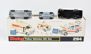 Dinky Toys 294 Police Vehicles Virtually Mint/Nice box 'BGS Collection'