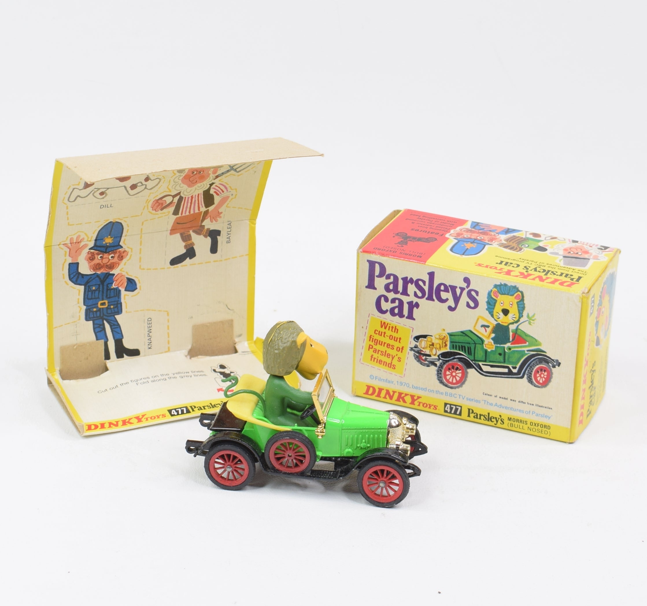 Dinky toys 477 Parsley's Car Virtually Mint/Boxed 'BGS