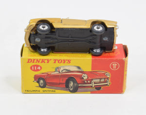 Dinky toy 114 Triumph Spitfire Virtually Mint/Boxed 'BGS Collection'