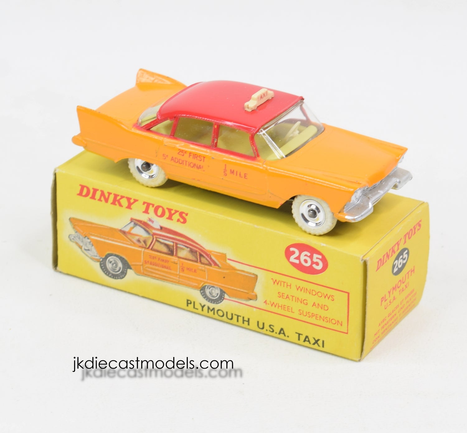 Dinky toys 265 Plymouth U.S.A Taxi Virtually Mint/Boxed 'BGS Collection'
