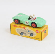Dinky Toys 110 Aston Martin DB3 Virtually Mint/Nice box (Pale green)