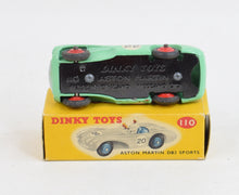 Dinky Toys 110 Aston Martin DB3 Virtually Mint/Nice box (Pale green)