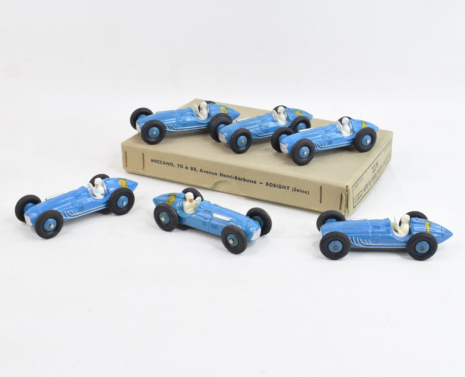 French Dinky Toys 23h Talbot-Lago trade box of 6 (Consecutive numbering)  Very Near Mint/Boxed