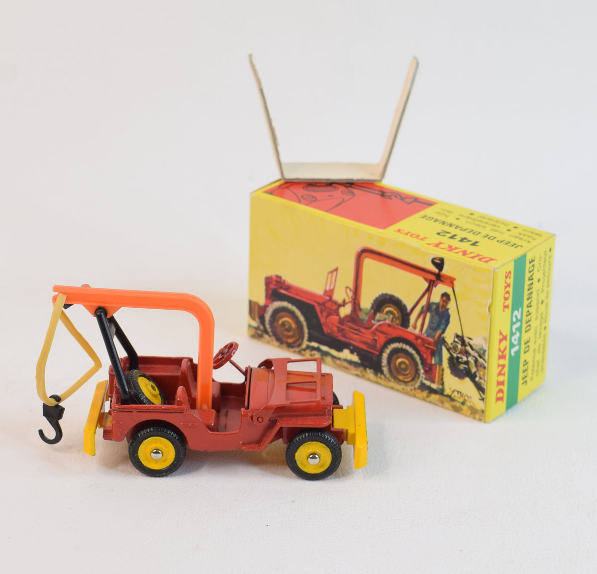French Dinky 1412 Jeep De Depannage Virtually Mint/Nice box