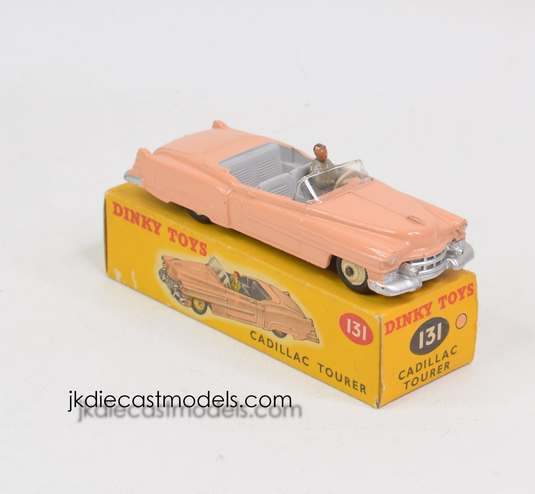 Dinky Toys 131 - CADILLAC ELDORADO TOURER 1956 - Saumon - Boîte D'origine