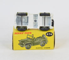 Dinky 674 Austin Champ U.N. Version, Virtually Mint/Nice box