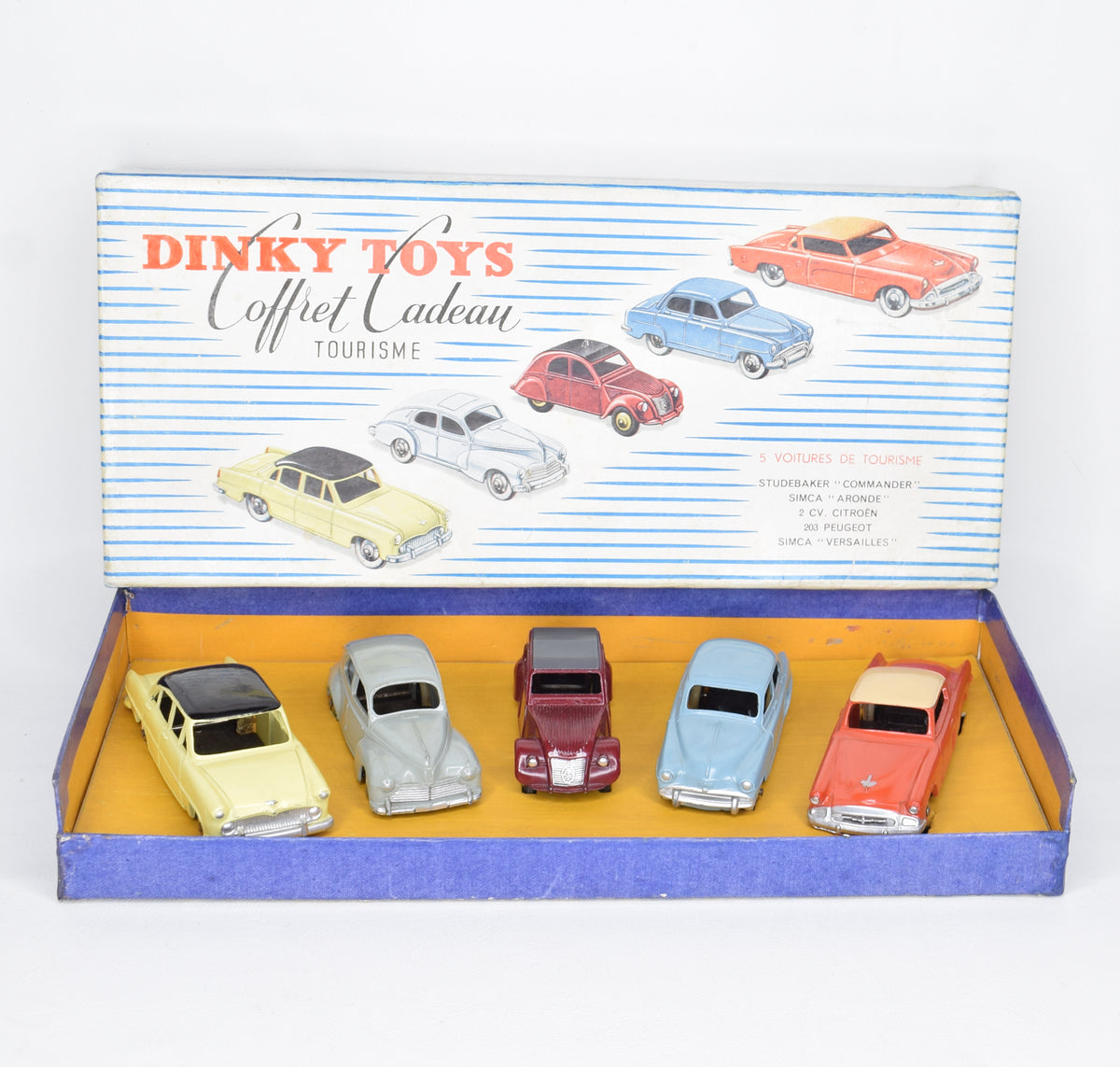 French Dinky toys 24-56 Touring Car Gift Set Virtually Mint/Nice box