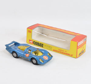 Corgi toys 385 Porsche 917 Virtually Mint/Nice box "Corgi Whizzwheels Collection"