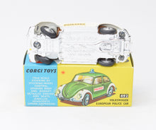 Corgi Toys 492 'Swiss Issue' European Police Car Very Near Mint/Boxed