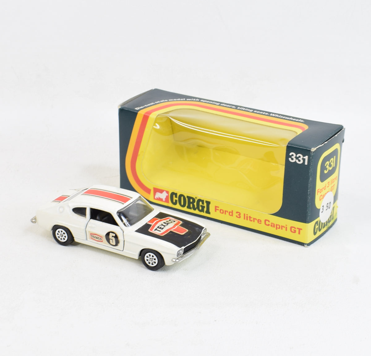 Corgi toys 331 Ford 3 litre Capri Virtually Mint/Nice box 