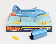 Dinky toy 106 Thunderbird 2 + 4 Virtually Mint/Lovely box 'Llanellen' Collection