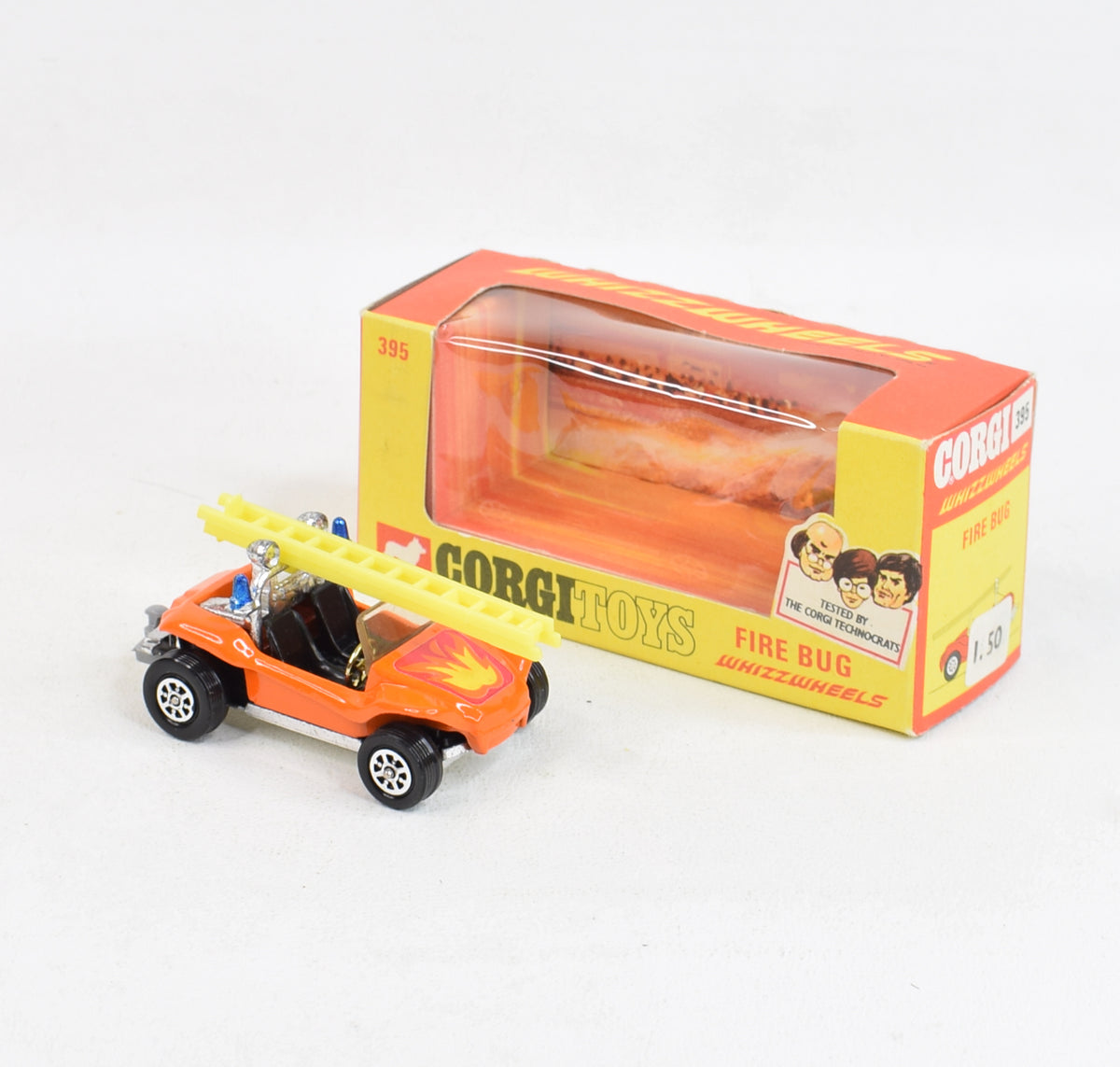 Corgi toys 395 Fire Bug Virtually Mint/Lovely box 