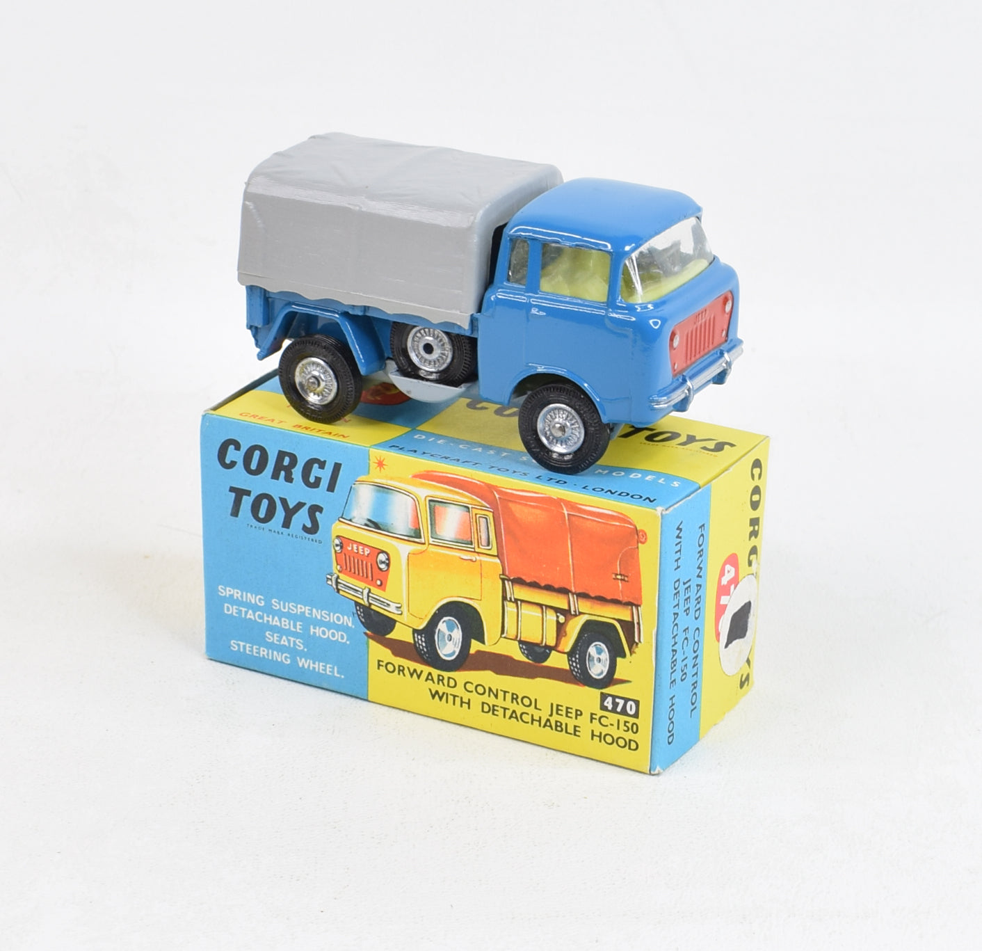 Corgi toys 470 Forward Control FC-150 with hood Virtually Mint/Boxed 'Blue & Yellow' Collection