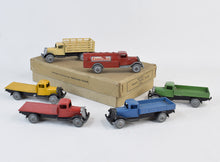 French Dinky pre war 25 series commercials trade set - Very Near Mint/Boxed
