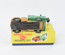 Dinky Toys 430 Commer Breakdown Virtually Mint/Nice box (Green hubs)