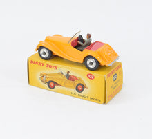 Dinky toy 102 M.G Midget Virtually Mint/Nice box (Spun hubs)