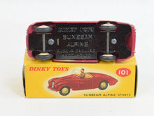 Dinky toy 101 Sunbeam Alpine Virtually Mint/Nice box