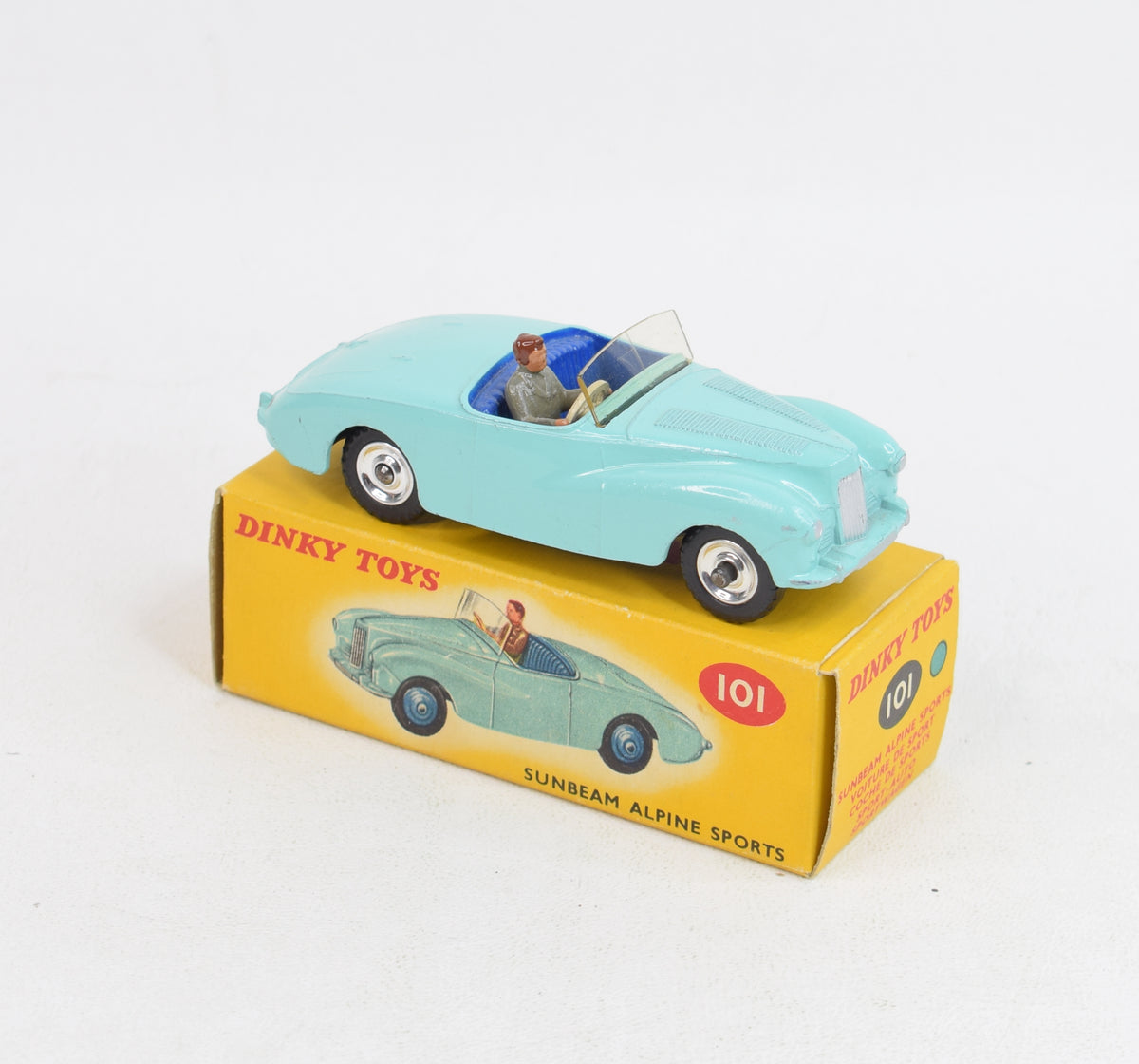 Dinky toy 101 Sunbeam Alpine Virtually Mint/Nice box