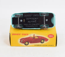 Dinky toy 101 Sunbeam Alpine Virtually Mint/Nice box