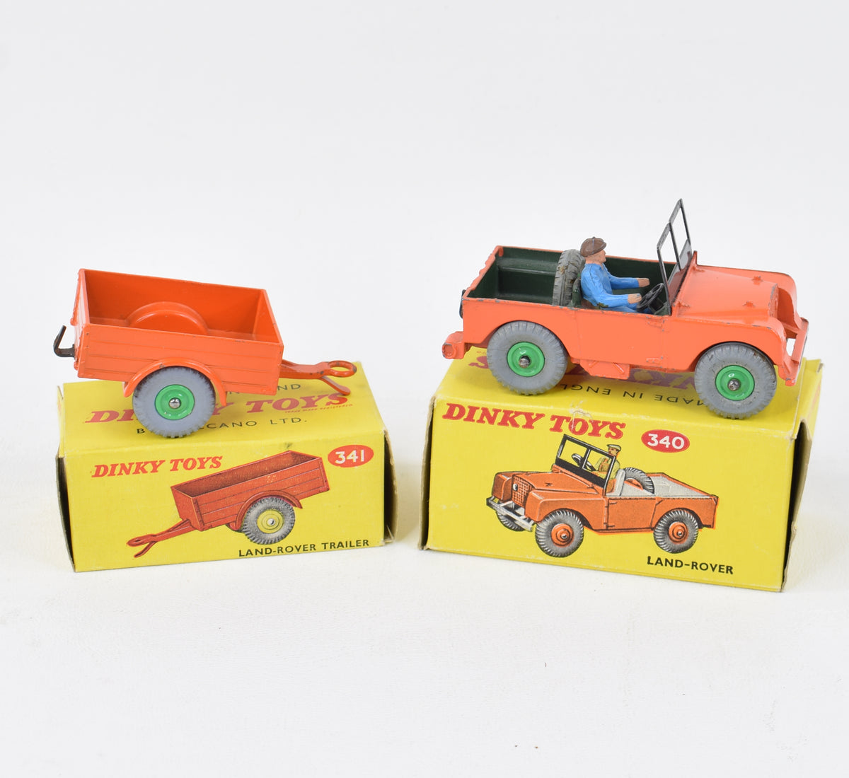 Dinky toy 340 & 341 Land-Rover with Trailer Very Near Mint/Boxed