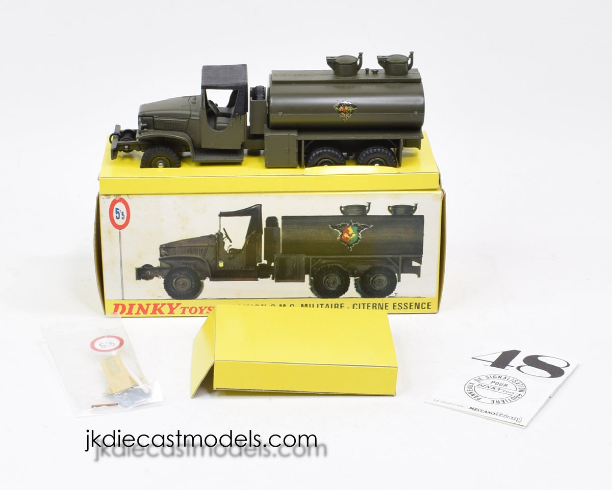 French Dinky 823 G.M.C Military Tanker Virtually Mint/Nice box 'Carlton Collection'