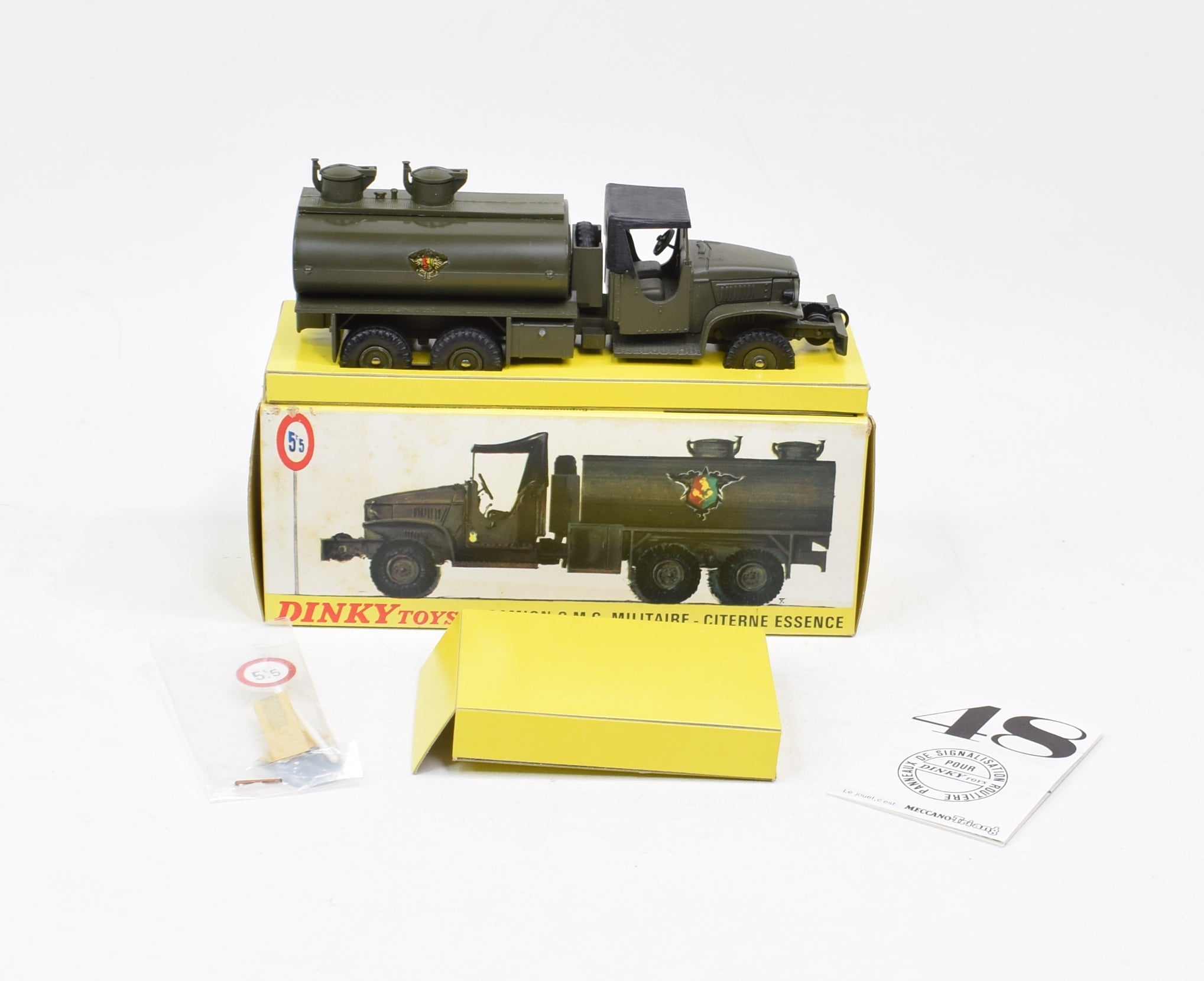 French Dinky 823 G.M.C Military Tanker Virtually Mint/Nice box 'Carlto – JK  DIE-CAST MODELS