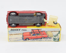 French Dinky 536 Peugeot 404 with trailer Virtually Mint/Boxed