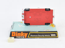 Dinky toy 105 Maximum Security Vehicle Virtually Mint/Boxed (Unley)