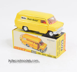 Dinky toy 407 'Hertz' Ford Transit Virtually Mint/Boxed 'BGS Collection'