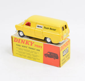 Dinky toy 407 'Hertz' Ford Transit Virtually Mint/Boxed 'BGS Collection'