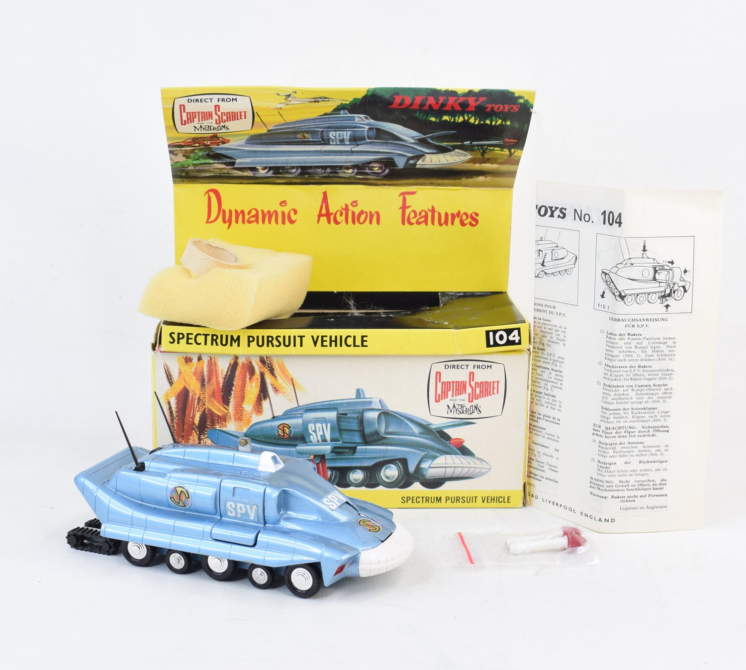 Dinky Toys 104 S.P.V 1st issue Virtually Mint/Nice box (Unley