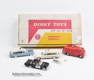 Dinky toys 298 'Emergency Services' Gift set Very Near Mint/Boxed 'BGS Collection'