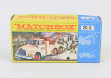 Matchbox King Size K-2 Scammell wreck truck Mint/Lovely box