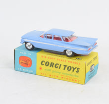 Corgi toys 220 Chevrolet Impala Virtually Mint/Nice box (Shaped hubs, red int)