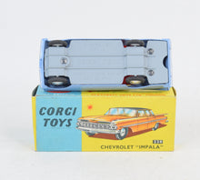 Corgi toys 220 Chevrolet Impala Virtually Mint/Nice box (Shaped hubs, red int)