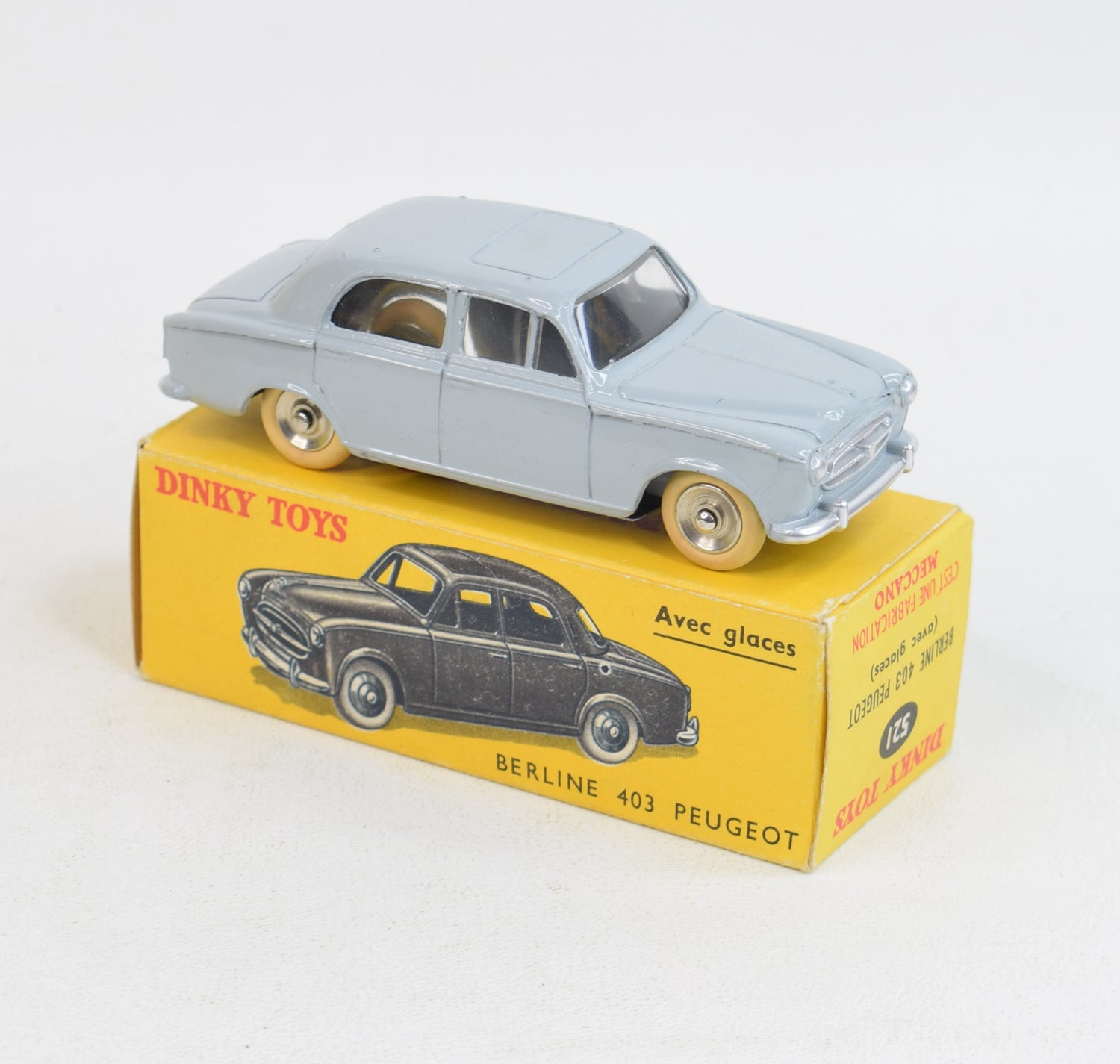French Dinky Toys 521 Peugeot Berline Virtually Mint/Boxed (With Windows)
