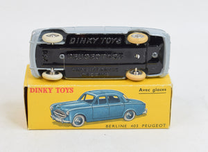 French Dinky Toys 521 Peugeot Berline Virtually Mint/Boxed (With Windows)