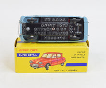 French Dinky 557 'Ami 6' Citroen Virtually Mint/Boxed (engine under bonnet)