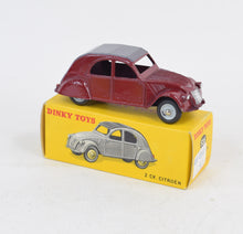 French Dinky Toys 535 Citroen 2cv Virtually Mint/Lovely box