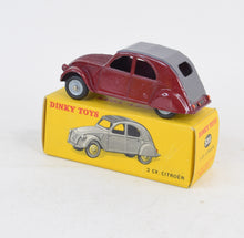 French Dinky Toys 535 Citroen 2cv Virtually Mint/Lovely box