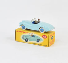 Dinky toy 101 Sunbeam Alpine Virtually Mint/Nice box (light blue)
