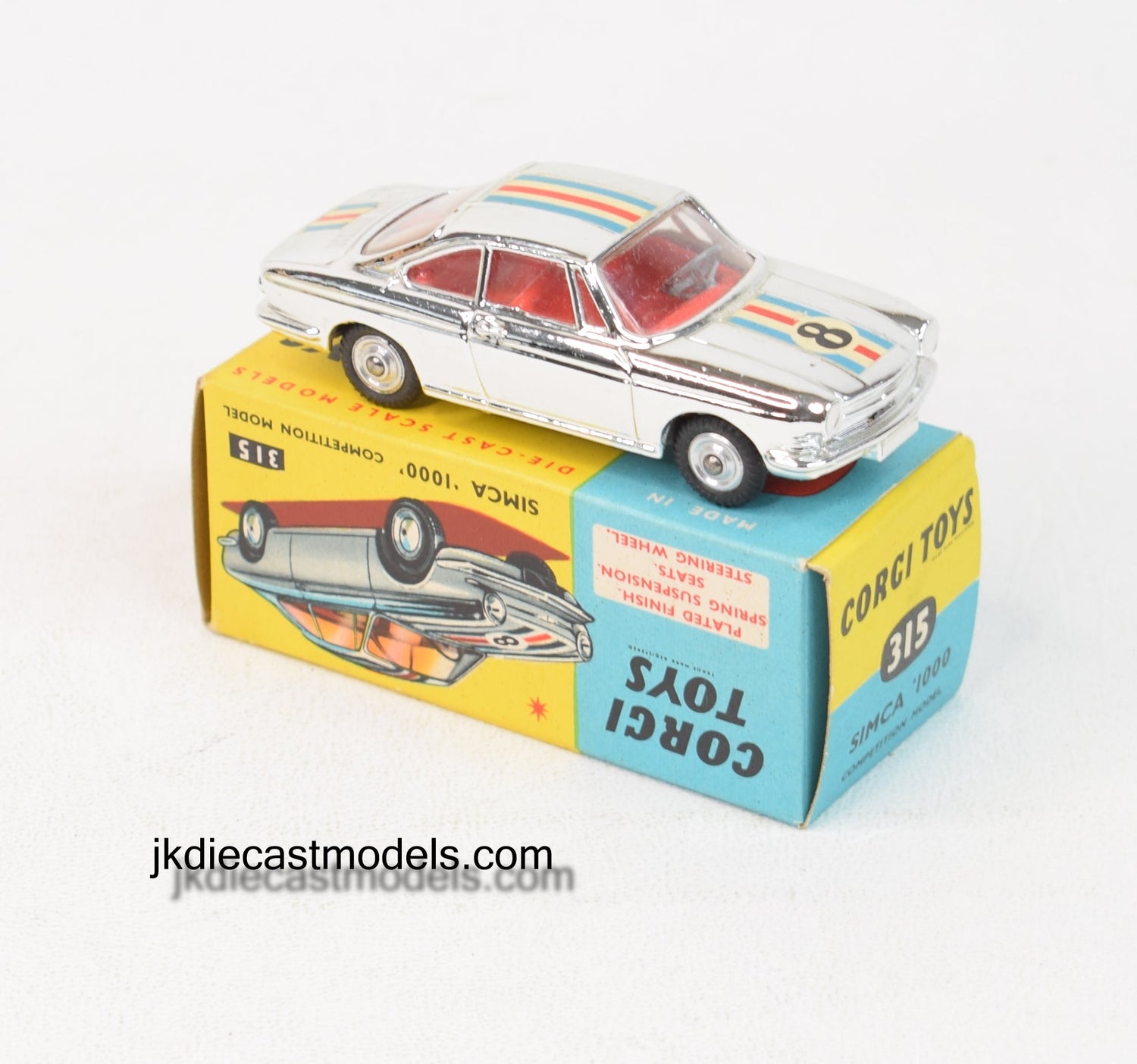 Corgi toys 315 Simca '1000' Virtually Mint/Boxed 'Blue & Yellow' Collection