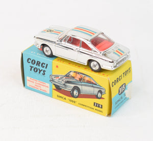 Corgi toys 315 Simca '1000' Virtually Mint/Boxed 'Blue & Yellow' Collection