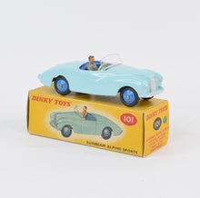 Dinky toy 101 Sunbeam Alpine Virtually Mint/Nice box (light blue)