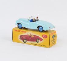 Dinky toy 101 Sunbeam Alpine Virtually Mint/Nice box (light blue)