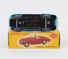 Dinky toy 101 Sunbeam Alpine Virtually Mint/Nice box (light blue)