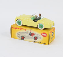 Dinky toys 105 Triumph Tr2 Virtually Mint/Nice box