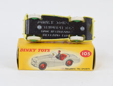 Dinky toys 105 Triumph Tr2 Virtually Mint/Nice box