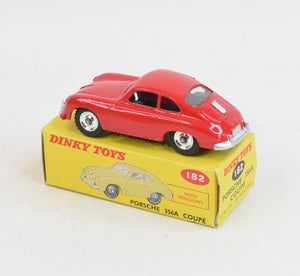 Dinky 182 Porsche 356A Coupe Virtually Mint/Boxed (Shiny spun  hubs)